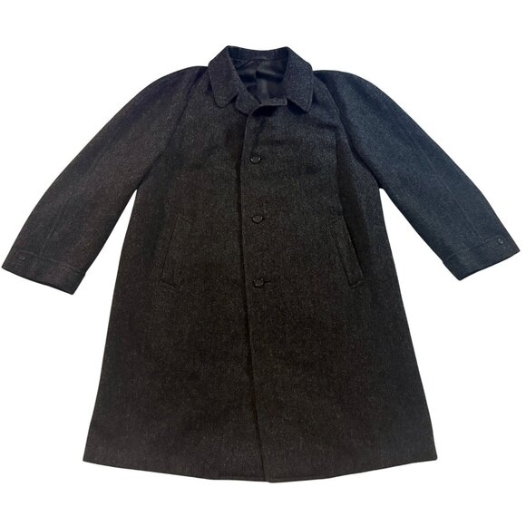 Vintage 1960-70s Mens Kynoch Scottish Wool Overcoat Size 44 Collectors’ Quality - Picture 1 of 14